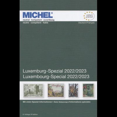 Michel - Katalog Luxemburg-Spezial 2022/2023, 8. Auflage (Deutsch / Francais)