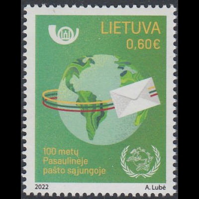 Litauen MiNr. (noch nicht im Michel) 100 Jahre im Weltpostverein (0,60)