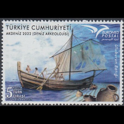 Türkei MiNr. (noch nicht im Michel) Euromed 2022 / Maritime Archäologie