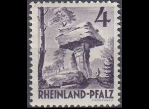 D,Franz.Zone,Rheinl.Pfalz Mi.Nr. 33 Freimarke o.Wertang. (4 (Pf))