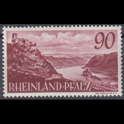 D,Franz.Zone,Rheinl.Pfalz Mi.Nr. 41 Freimarke o.Wertang. (90 (Pf))