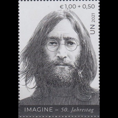 UNO Wien Mi.Nr. 1131 Weltfriedenstag 50 Jahre Imagine v. John Lennon (1,00+0,50)