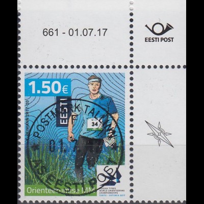 Estland MiNr. 897 Weltmeisterschaften im Orientierungslauf (1,50)