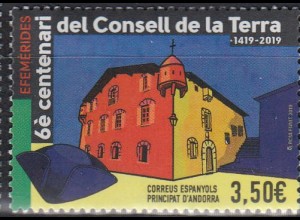 Andorra span Mi.Nr. 477, 600 Jahre Conseil de la Terra (3,50)