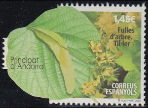 Andorra span Mi.Nr. 498 Einheimische Bäume, Winterlinde (1,45)