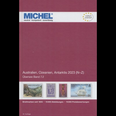 Michel Übersee Katalog Band 7,Teil 2, Australien /Ozeanien/Antarktis 2023 (N-Z)