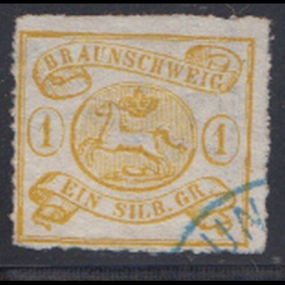 Braunschweig, Mi.Nr. 14A Freim. Wappen im Oval (1) 