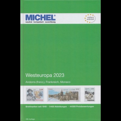 Michel Europa Katalog Band 3 - Westeuropa 2023, 108. Auflage
