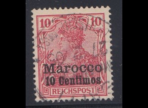 Deutsche Auslandspostämter, Marokko MiNr 9, gestempelt