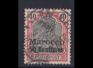Deutsche Auslandspostämter, Marokko MiNr 13, gestempelt