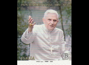 Italien MiNr. (noch nicht im Michel) In Erinnerung an Papst Benedikt XVI., skl.
