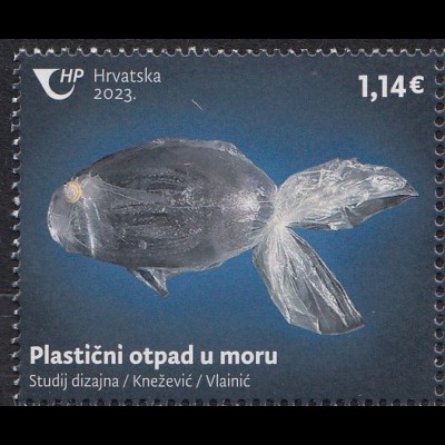 Kroatien Mi.Nr. (noch nicht im Michel) Klimaschutz, Plastikmüll im Meer (1,14)