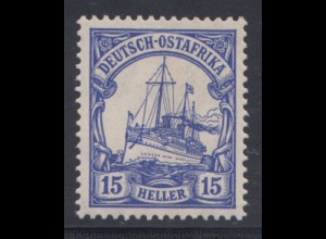 Deutsche Kolonien, Deutsch-Ostafrika MiNr 33b Kaiseryacht "Hohenzollern", gepr.