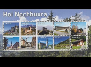 Liechtenstein MiNr. Kollektionsbogen 20 Hoi Nochbuura