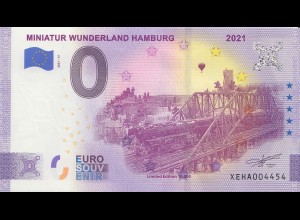 0 - Euro - Souvenir-"Banknote" Miniatur Wunderland Hamburg, Langer Heinrich