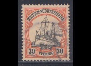 Deutsche Kolonien, Dt.-Südwestafrika MiNr 28 Kaiseryacht "Hohenzollern"