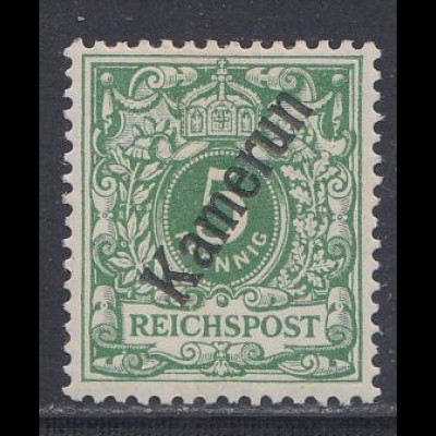 Deutsche Kolonien, Kamerun MiNr 2, "Krone/Adler"