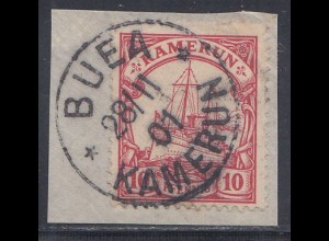 Deutsche Kolonien, Kamerun MiNr 9, Kaiseryacht "Hohenzollern" Stempel BUEA