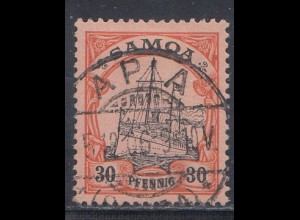 Deutsche Kolonien, Samoa MiNr. 12, Kaiseryacht "Hohenzollern", geprüft