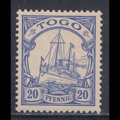 Deutsche Kolonien, Togo MiNr 10, Kaiseryacht "Hohenzollern"