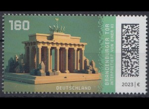 D,Bund Mi.Nr. 3796 Historische Bauwerke Deutschlands: Brandenburger Tor (160)