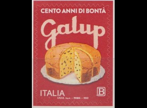 Italien MiNr. 4417, 100 Jahre Konditorei Galup, Werbeplakat für Panettone-Kuchen