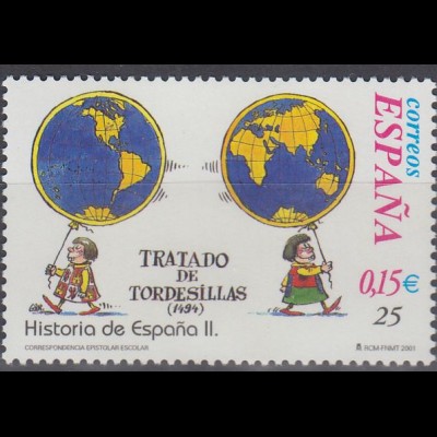 Spanien Mi.Nr. 3657 Vertrag von Tordesillas