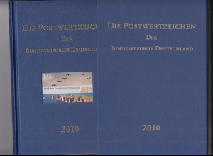D,Bund Jahrbuch 2010 mit Schwarzdruck, Hologramm und Klemmtaschen, mit Schuber