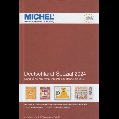 Michel Katalog Deutschland Spezial 2024 Band 2, 54. Auflage 