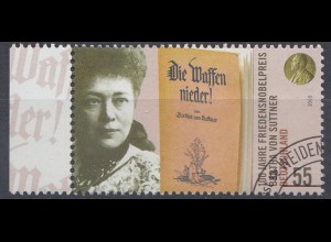 D,Bund Mi.Nr. 2495 Bertha von Suttner, Titelseite "Die Waffen nieder" (55)