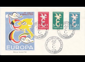 Luxemburg Mi.Nr. 590-92 Europa 1959 (3 Werte)