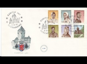 Luxemburg Mi.Nr. 759-64, 1967 Caritas (6 Werte)