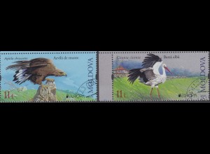 Moldawien MiNr. 1096-1097 Europa 2019 Einheimische Vögel (2 Werte)
