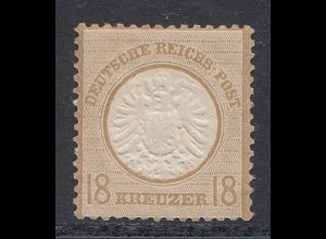 D,Dt.Reich Mi.Nr. 28 Adler mit großem Brustschild (18 Kreuzer)